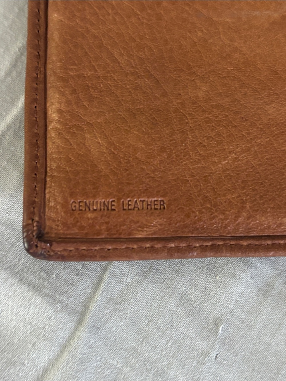 Fossil Cognac Leather Snap Wallet - Picture 6 of 6
